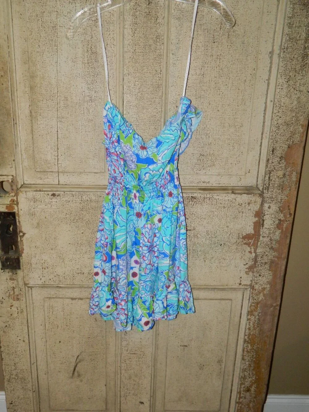 Lilly Pulitzer Quincy Dress - Worth Blue / May Flowers Sz XS (F-24) - Picture 3 of 5